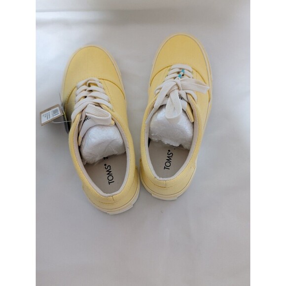 TOMS Alpargata Fenix Women's Casual Sneakers, Yellow Lace-up Shoes Size W 5.5 - Picture 7 of 14